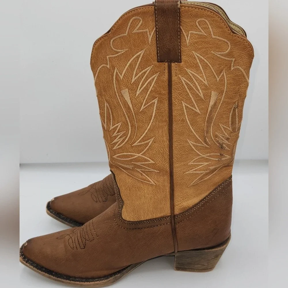 Smoky Mountain Women's Brown Western Boots Size‎ 9 Embroidered Detail